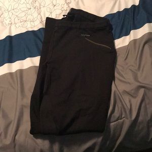 Black ponte pants